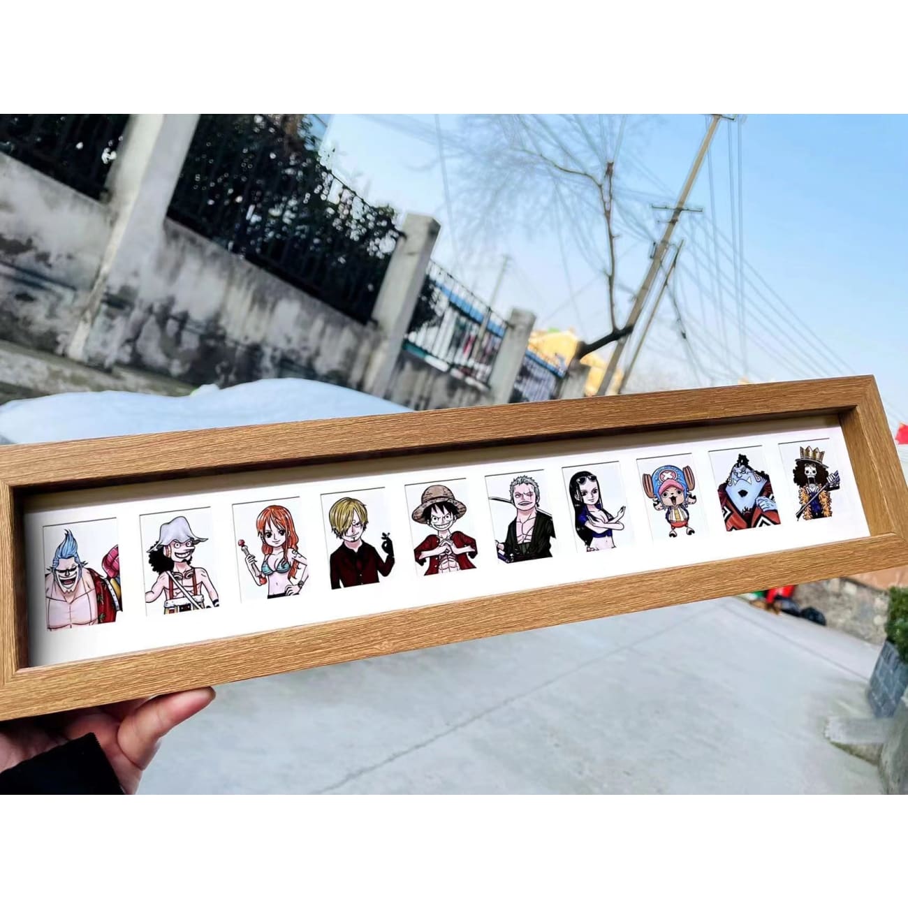 One Piece Cute Passport Photos Frame [47cm x 12cm]