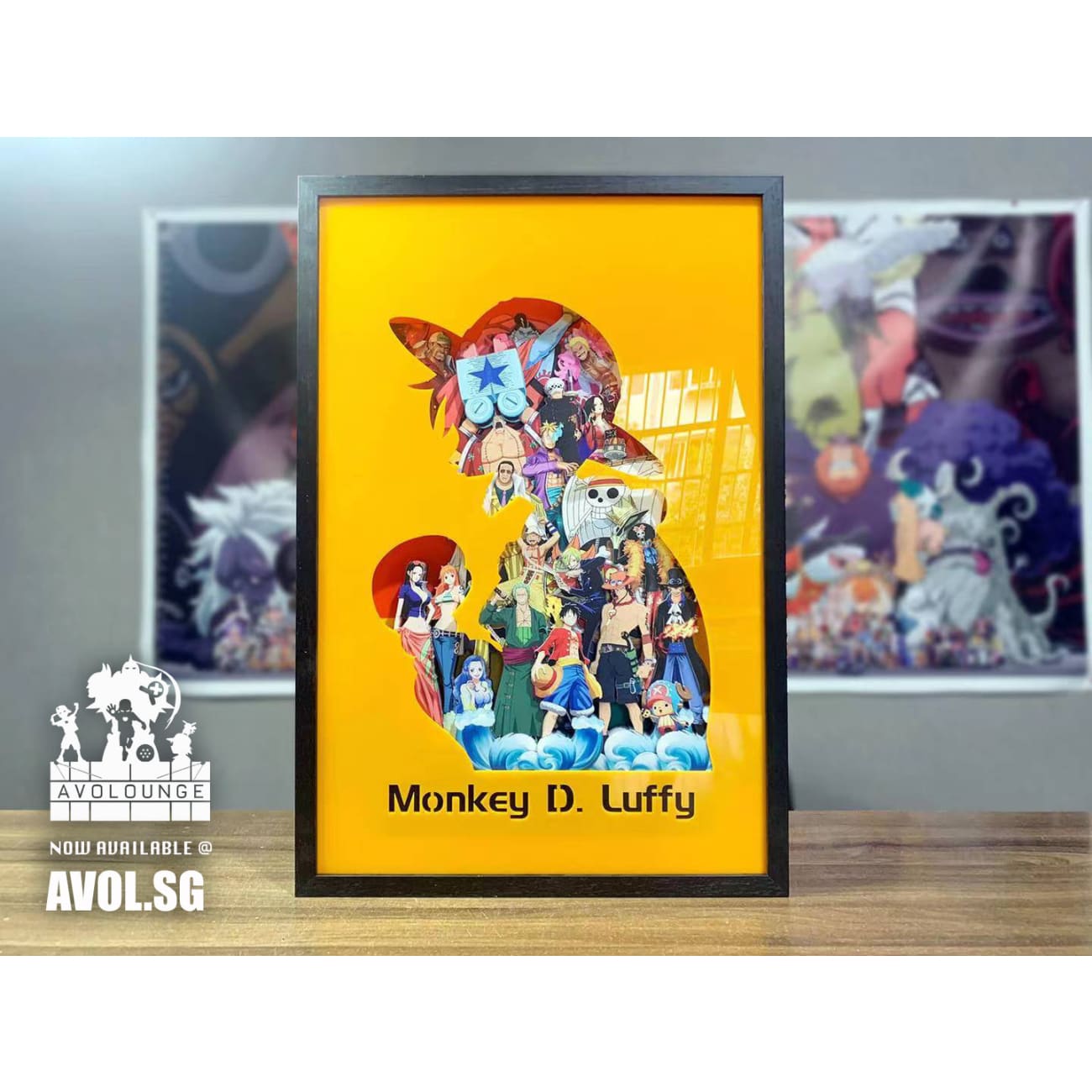  One Piece - Monkey D Luffy with Pirate Frame