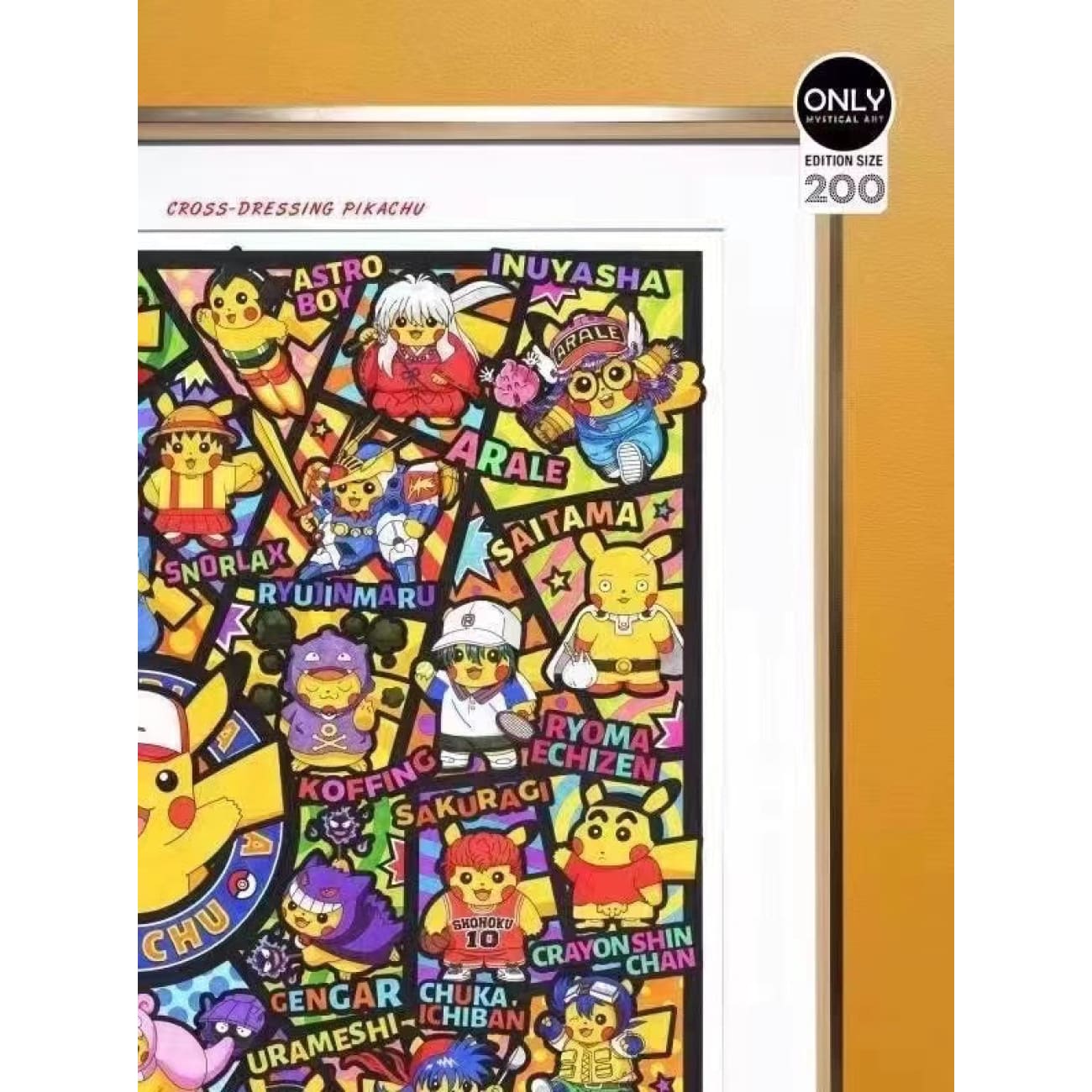 Only Mystical Art - Cross Dressing Pikachu Poster Frame
