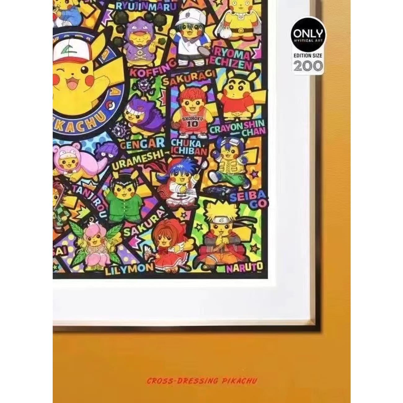 Only Mystical Art - Cross Dressing Pikachu Poster Frame