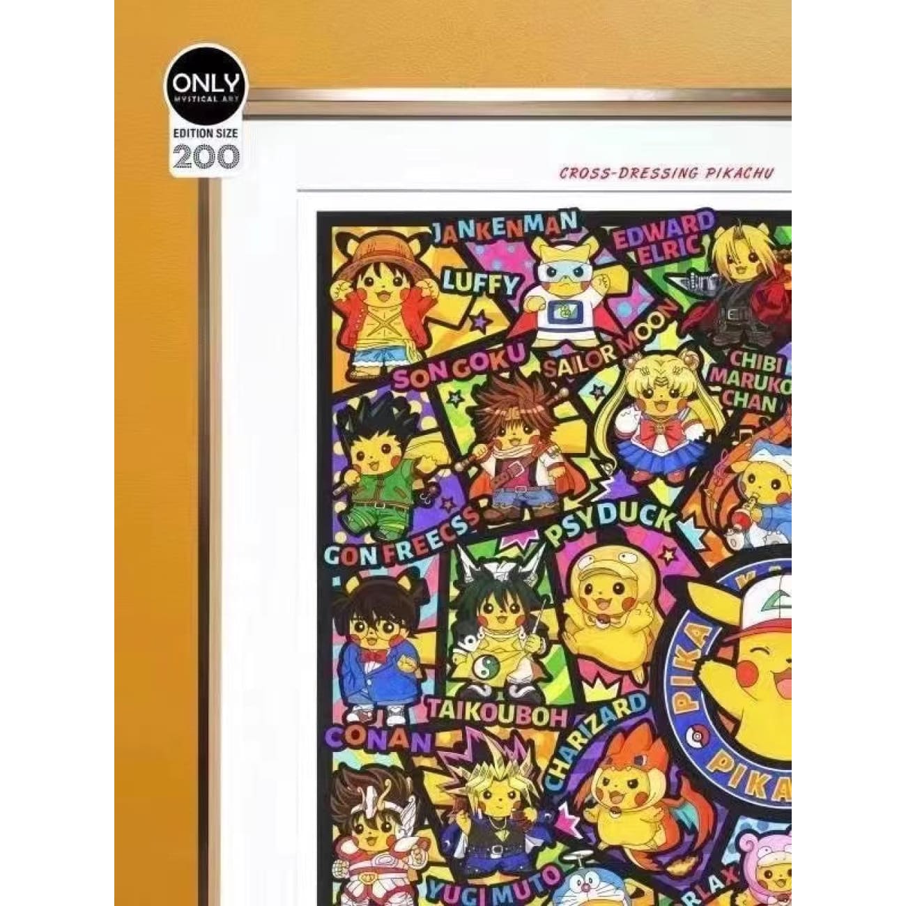 Only Mystical Art - Cross Dressing Pikachu Poster Frame
