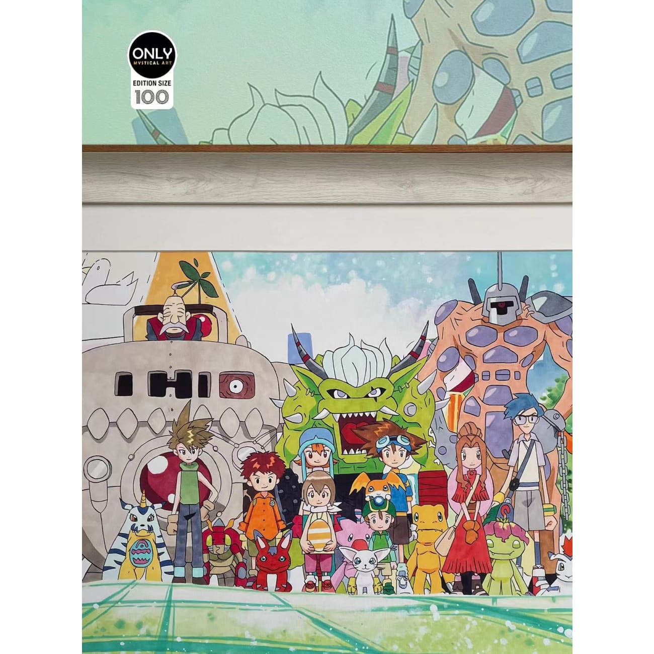 Only Mystical Art - Digimon Drawing Poster Frame