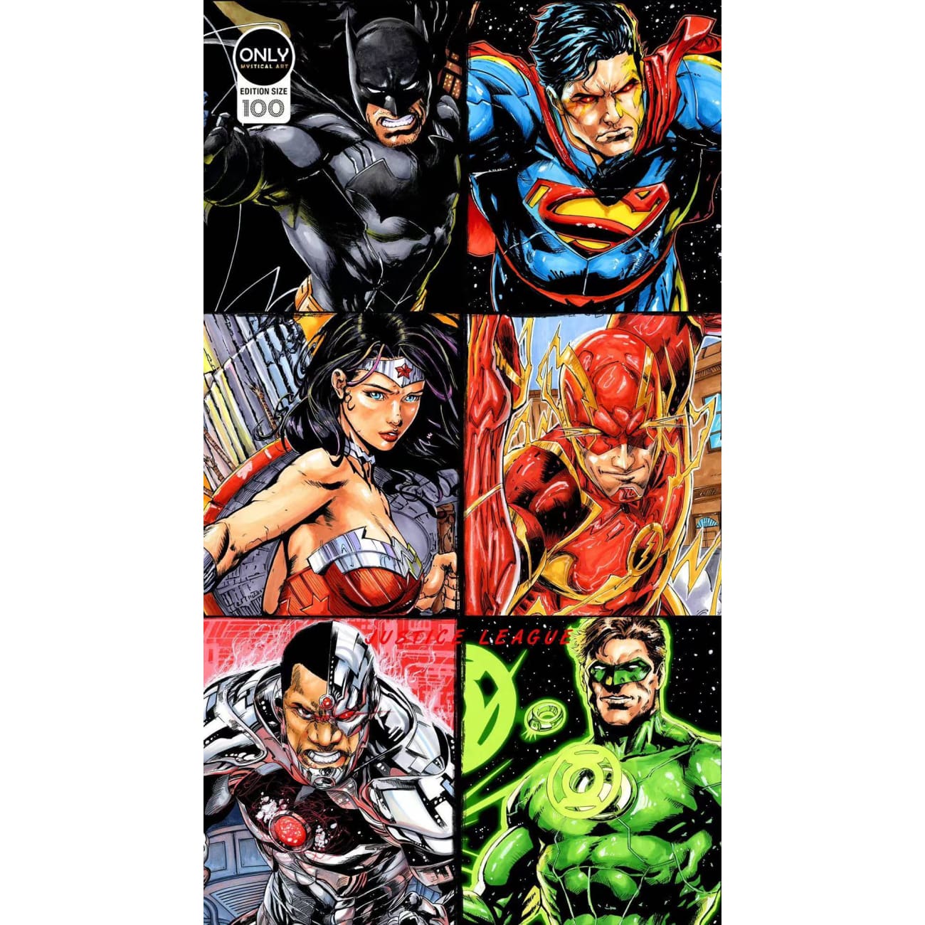 Only Mystical Art - Justice League Poster Frame