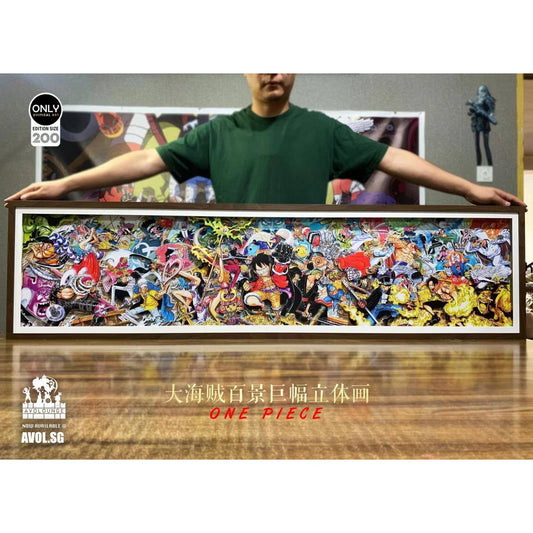 Only Mystical Art - One Piece 3D layering 156cm Frame