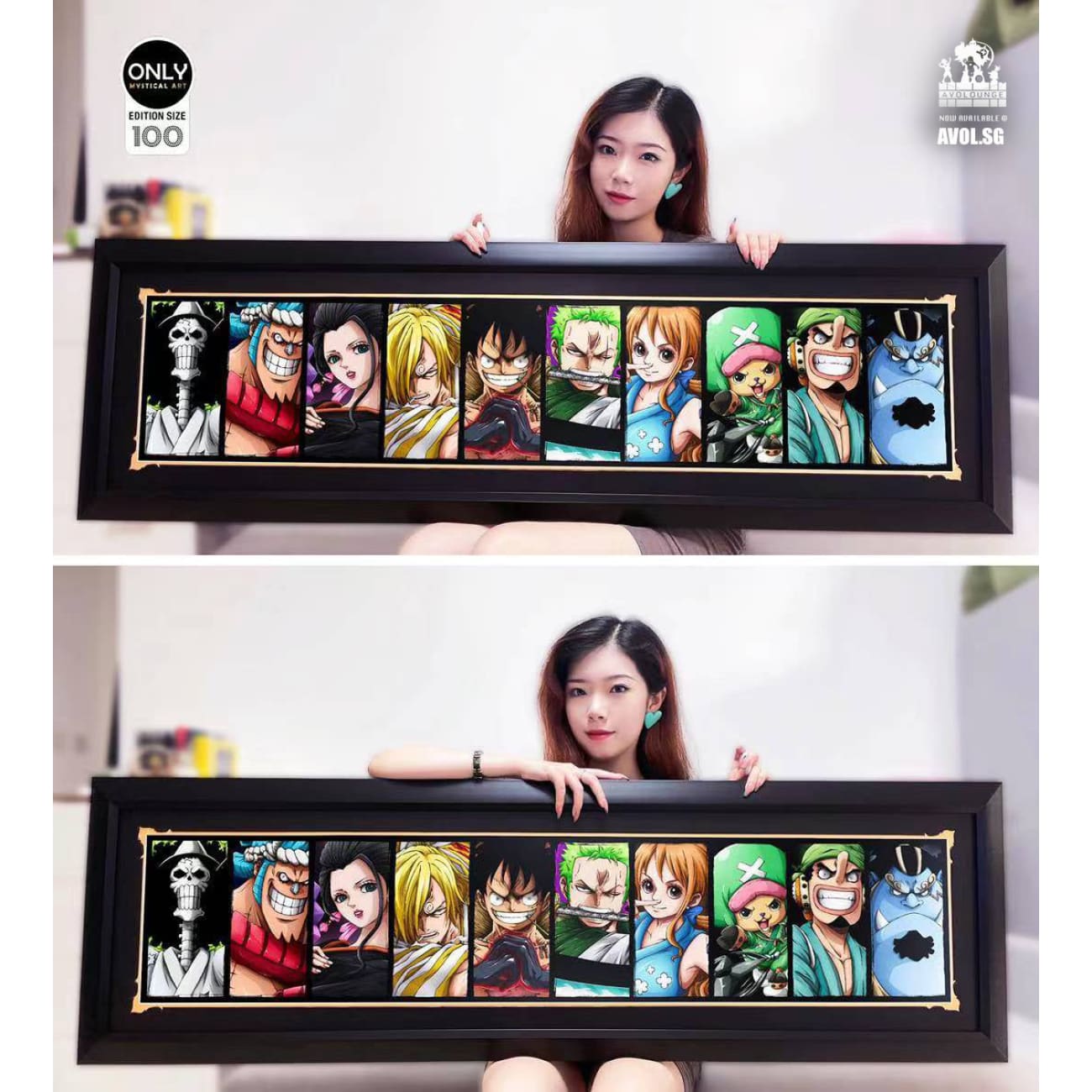 Only mystical Art - One Piece Charecter poster frame 