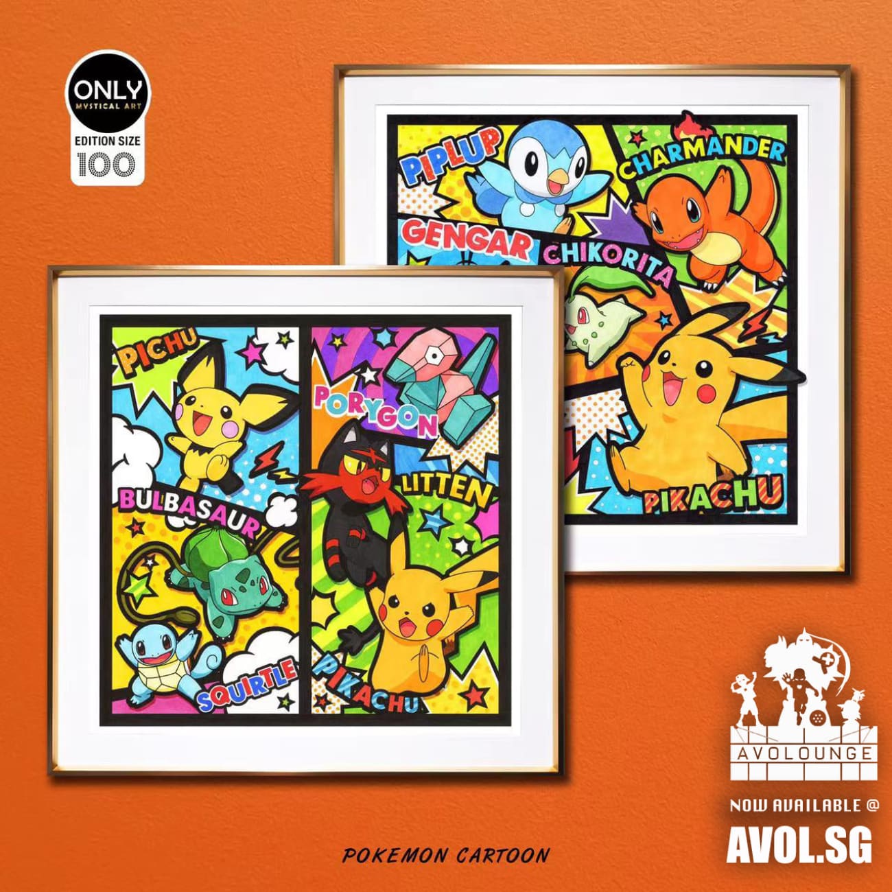 Only Mystical Art - OO3 / OO4 Pokemon Poster Frame by Ronson [2 variants]