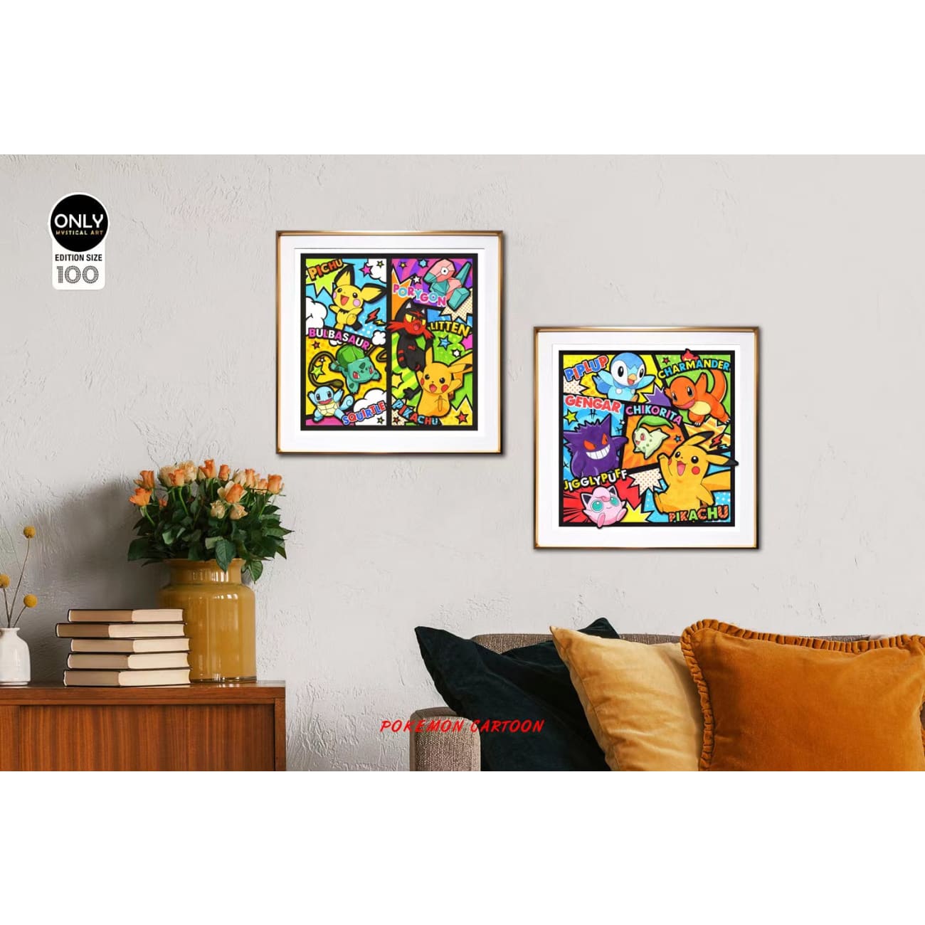 Only Mystical Art - Oo3 / Oo4 Pokemon Poster Frame