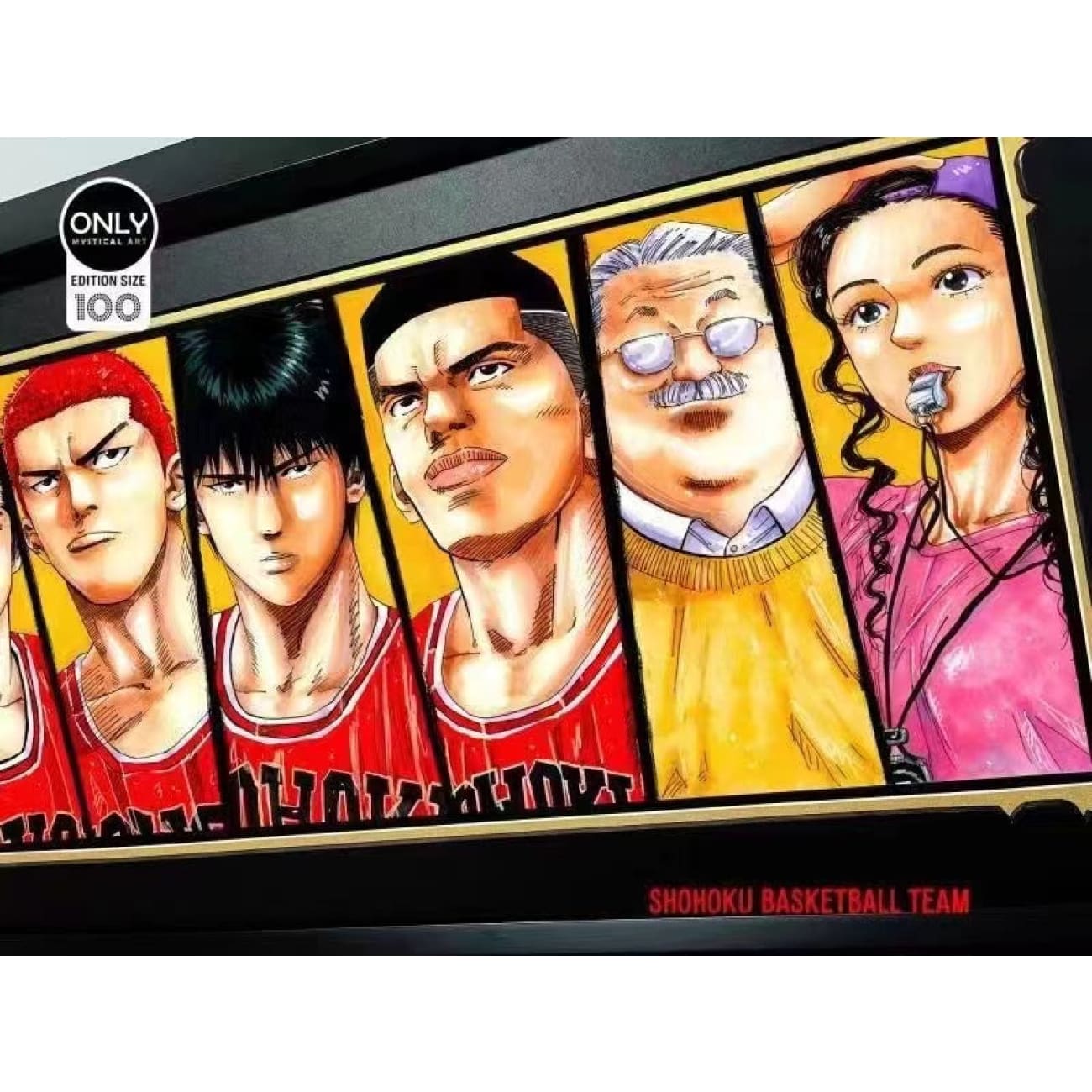 Only Mystical Art - Slam Dunk 9 characters potrait Poster Frame