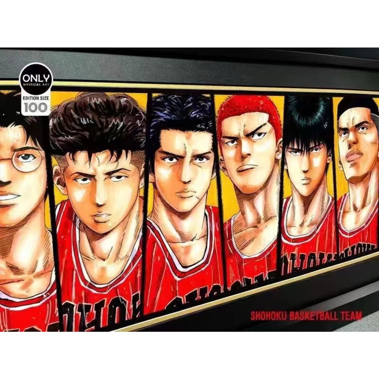 Only Mystical Art - Slam Dunk 9 characters potrait Poster Frame