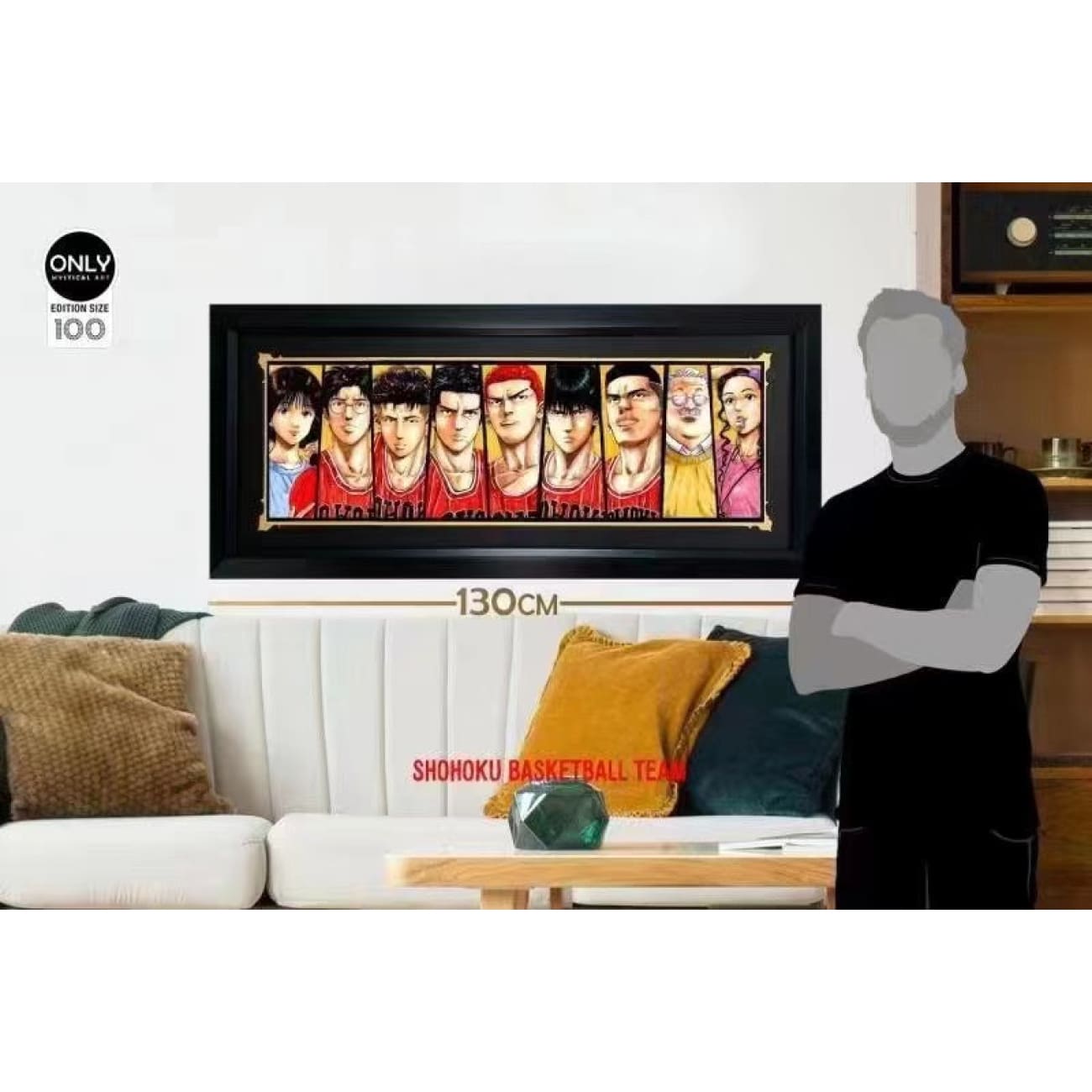 Only Mystical Art - Slam Dunk 9 characters potrait Poster Frame