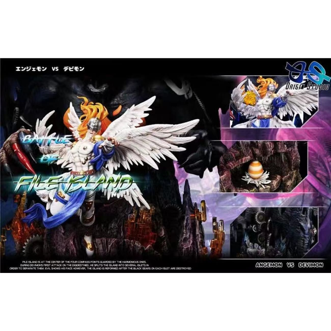 OS Studio / Origin Studio - Light Angemon VS Dark Devimon