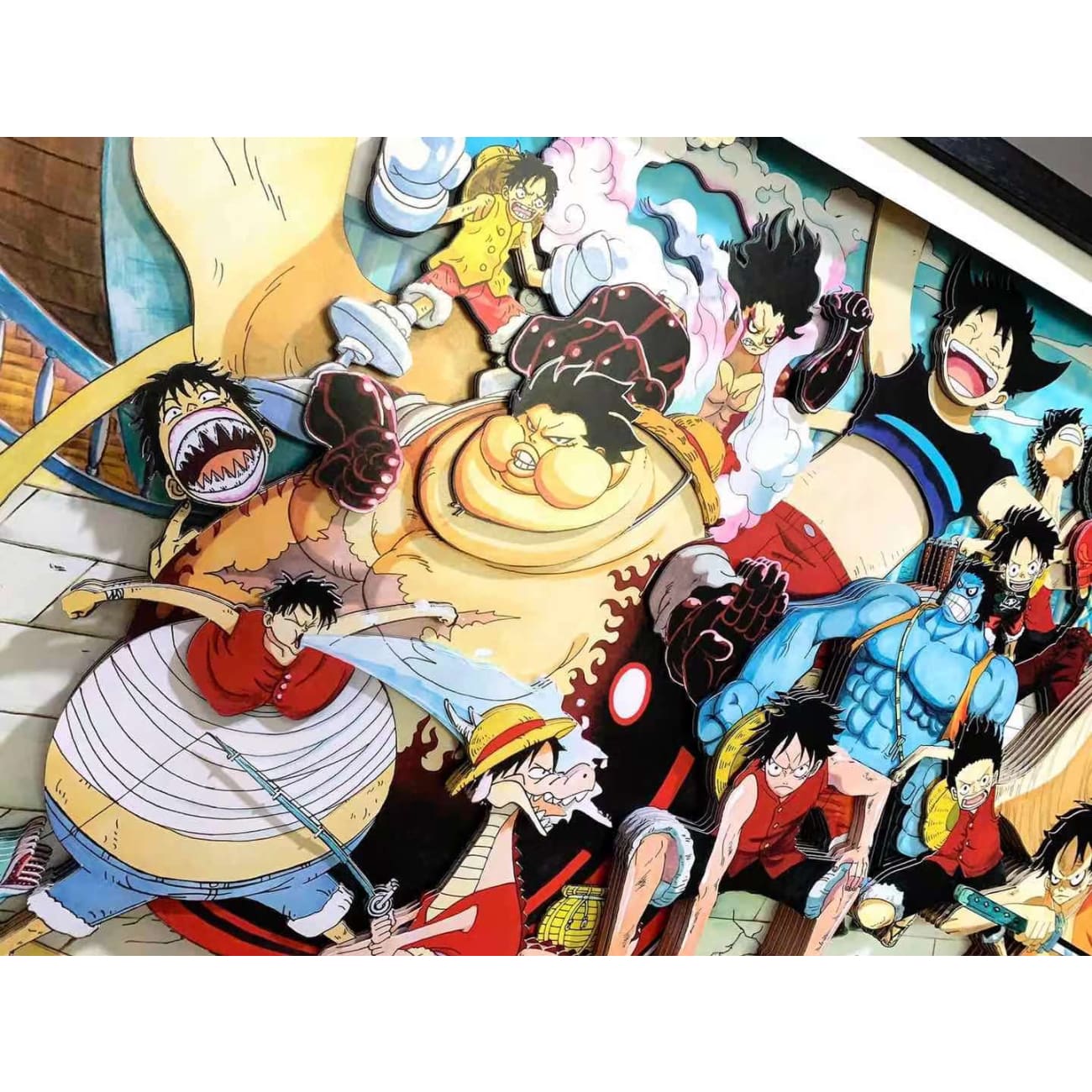 Panda 3D Frame - Monkey D. Luffy 3D poster frame