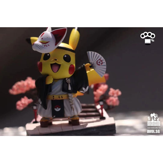 Panda Studio - Pikachu in Kimono (Black Kimono, Green Kimono)