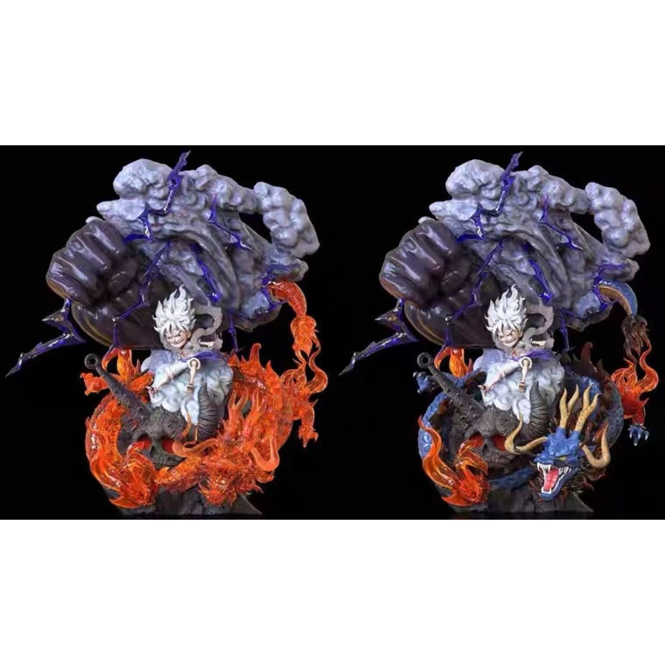 Pandapanda Studio - Sun God Nika Luffy Gear 5 and Kaido [Nornal Kaido / Flaming Kaido]