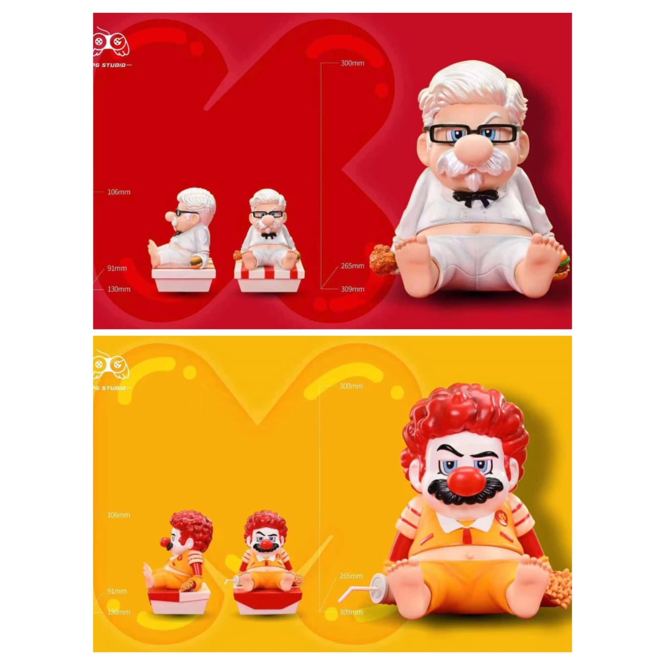 PG Studio - Mario Cosplay Colonel Sanders / Ronald McDonald [4 Variants]