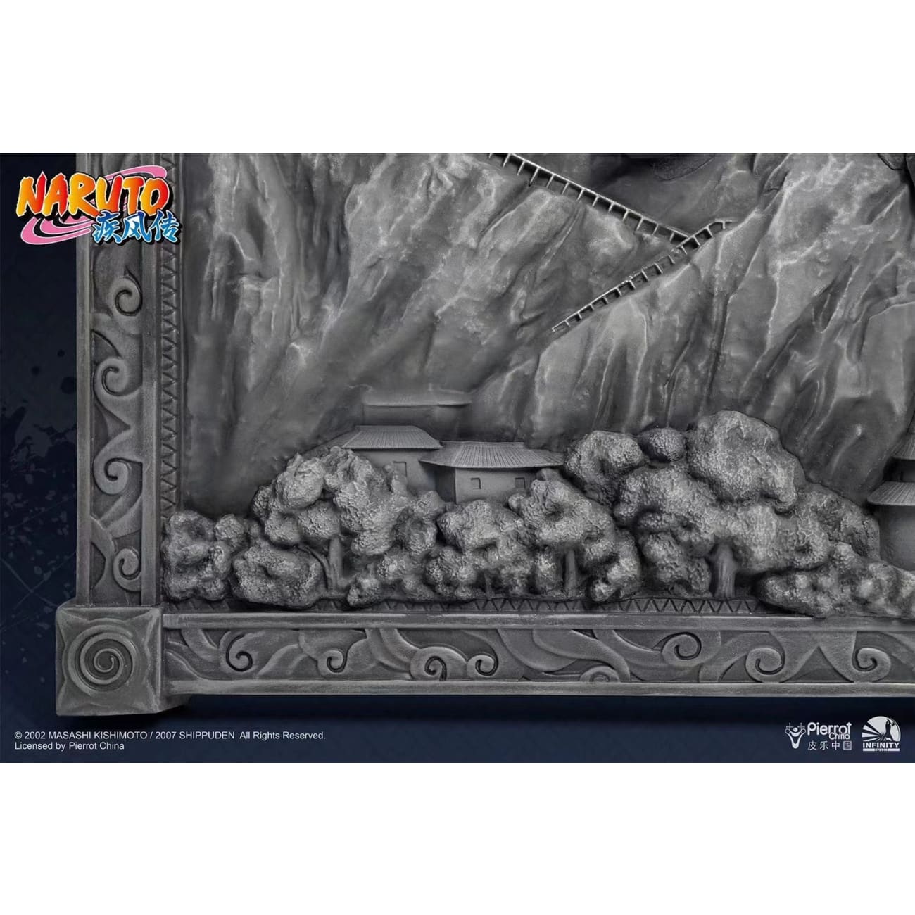 Pierrot China X Infinity Studio - Naruto Shippuden Hokage Rock 3D Art Frame [Full / Stone Coroled]