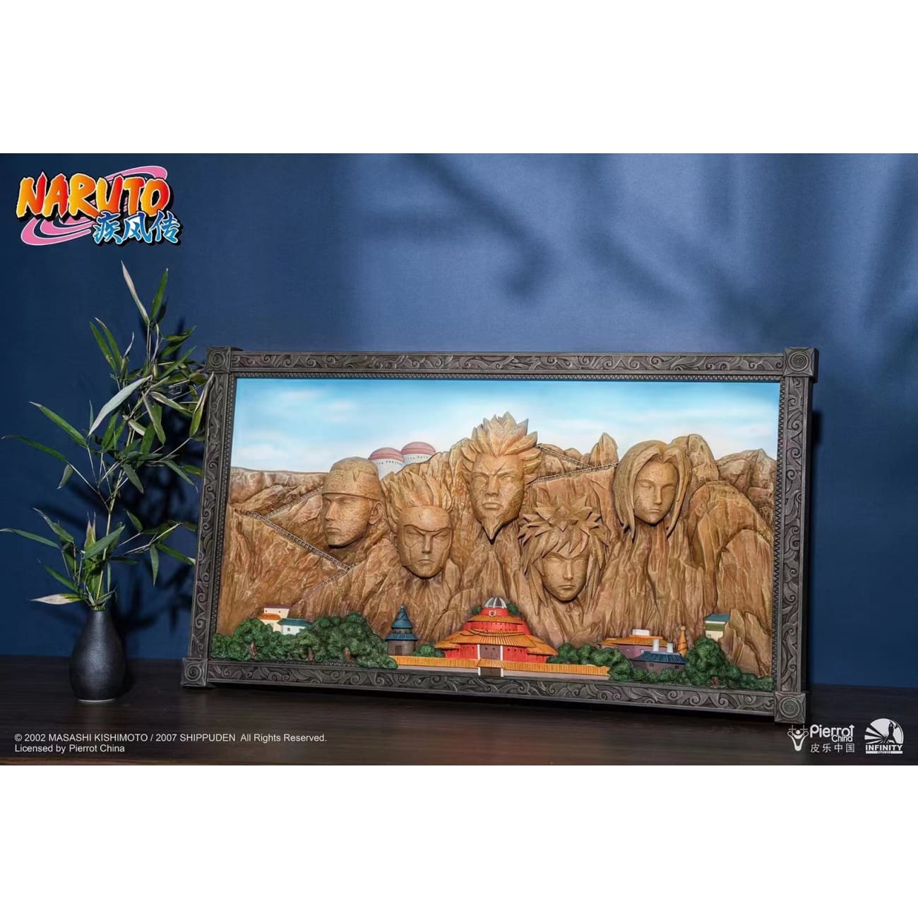 Pierrot China X Infinity Studio - Naruto Shippuden Hokage Rock 3D Art Frame [Full / Stone Coroled]