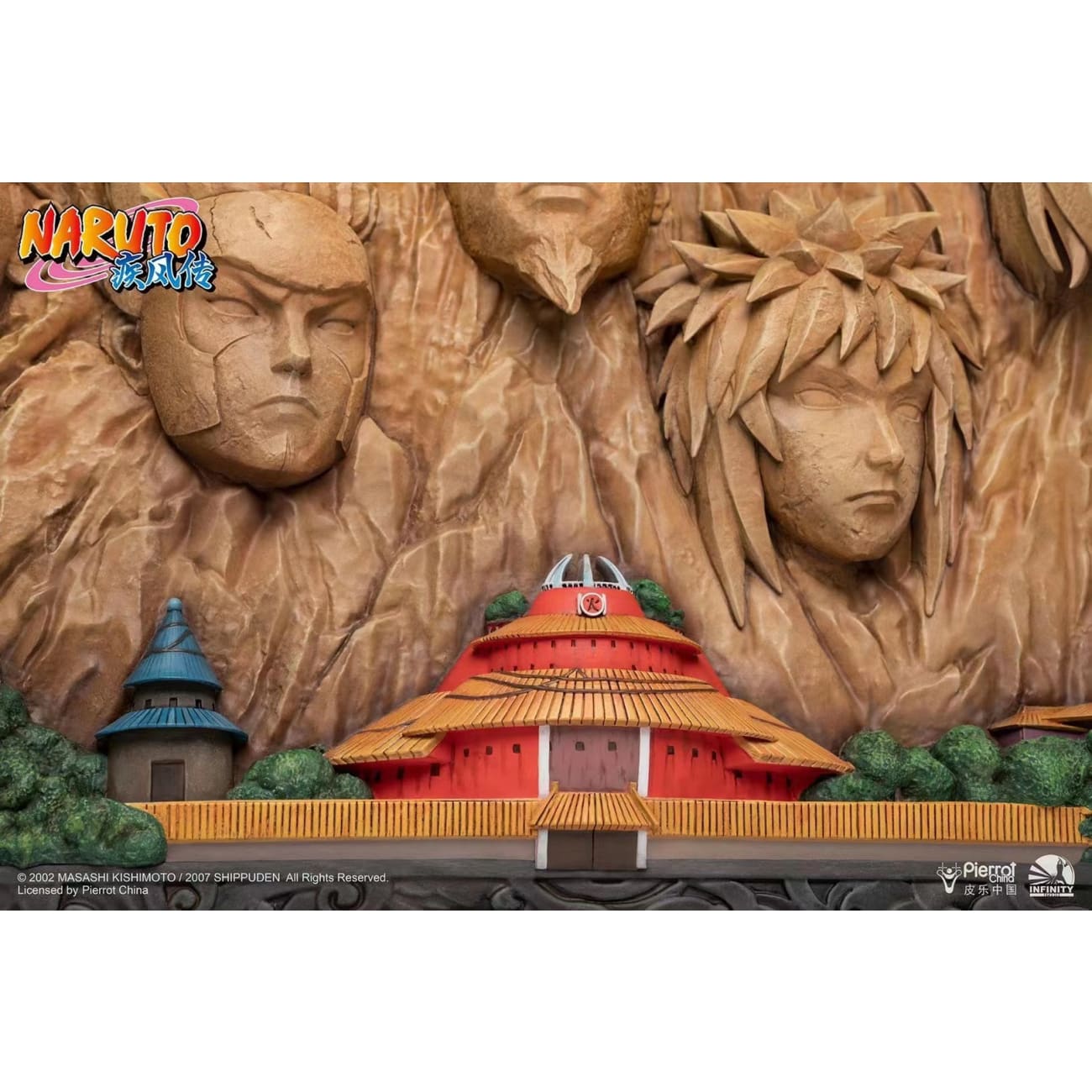 Pierrot China X Infinity Studio - Naruto Shippuden Hokage Rock 3D Art Frame [Full / Stone Coroled]