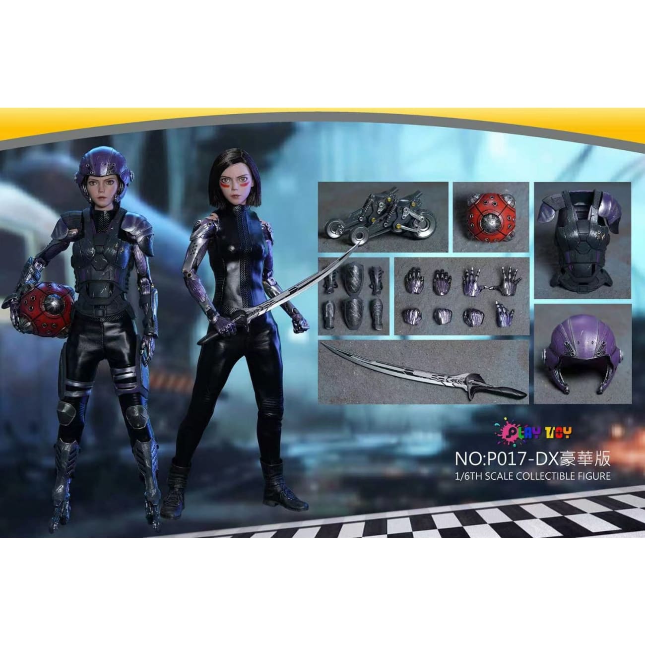 PLAY TOY - Alita Battle Angel [Sport version A/ Fighting version B/ Deluxe]