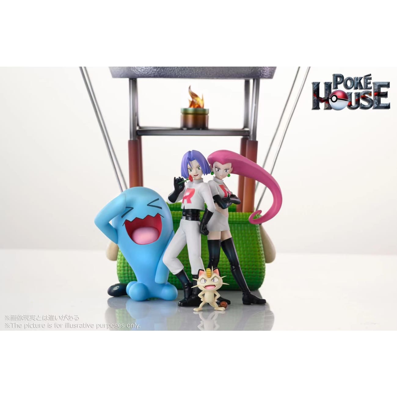Poke House - Meowth Air Balloon and Jessie Rocket Team [3 Variants]