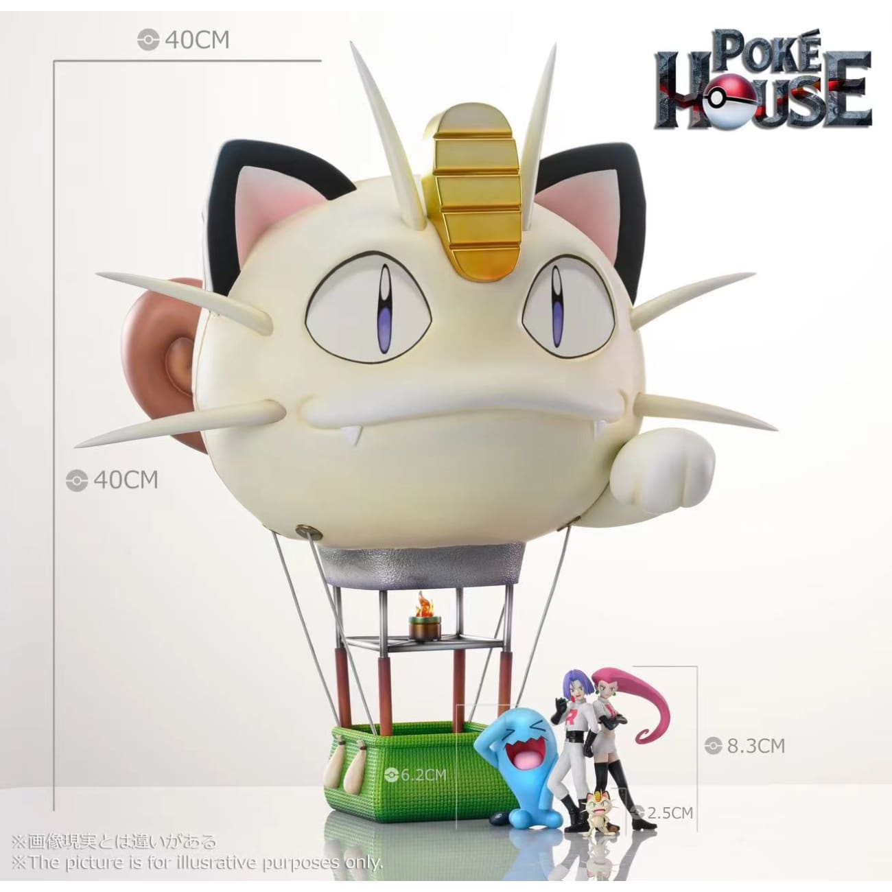 Poke House - Meowth Air Balloon and Jessie Rocket Team [3 Variants]