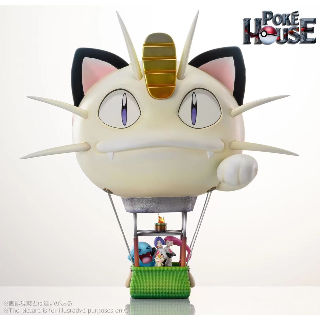 Poke House - Meowth Air Balloon and Jessie Rocket Team [3 Variants]