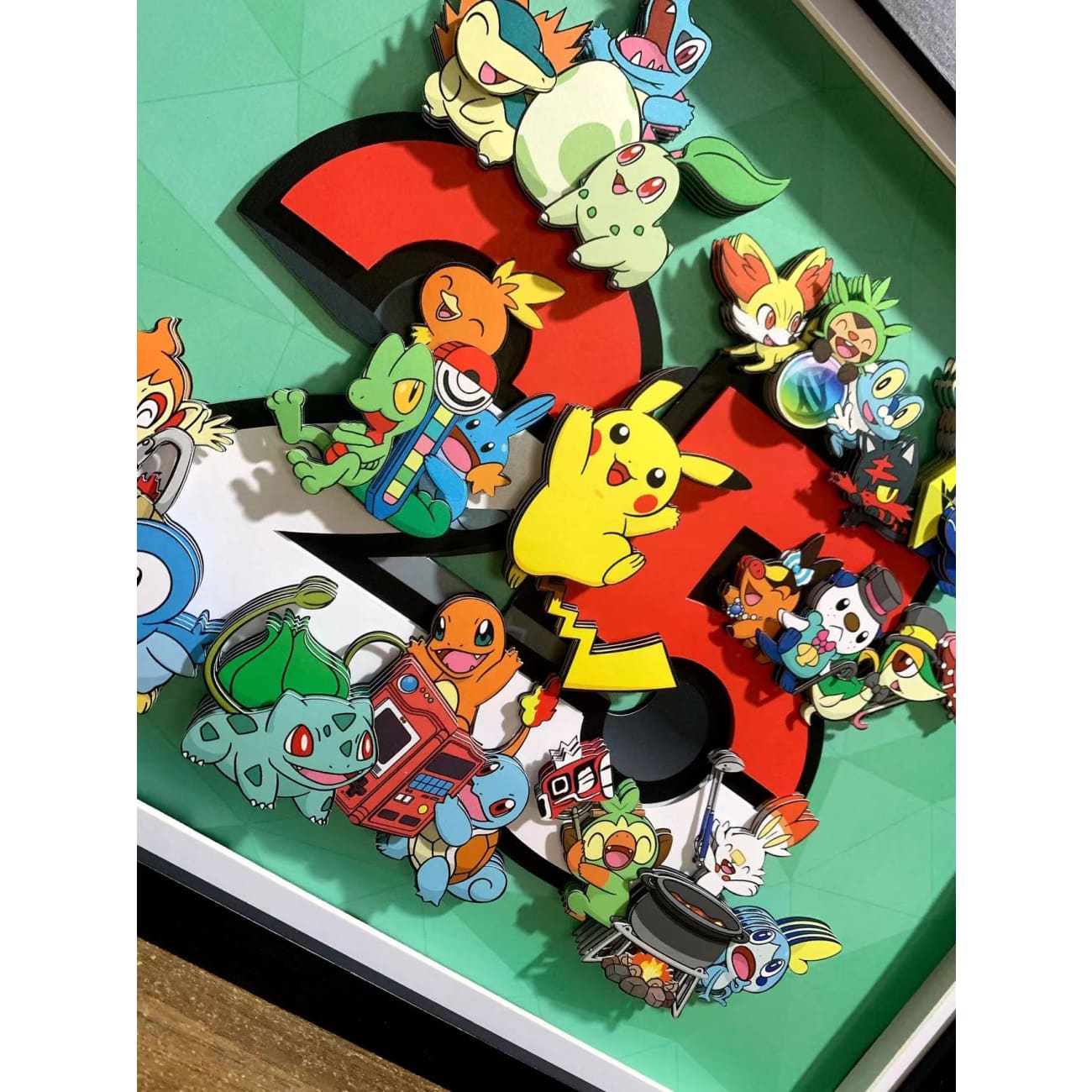 Pokemon 25th Anniversary 3D Photo Frame [Small / Large]