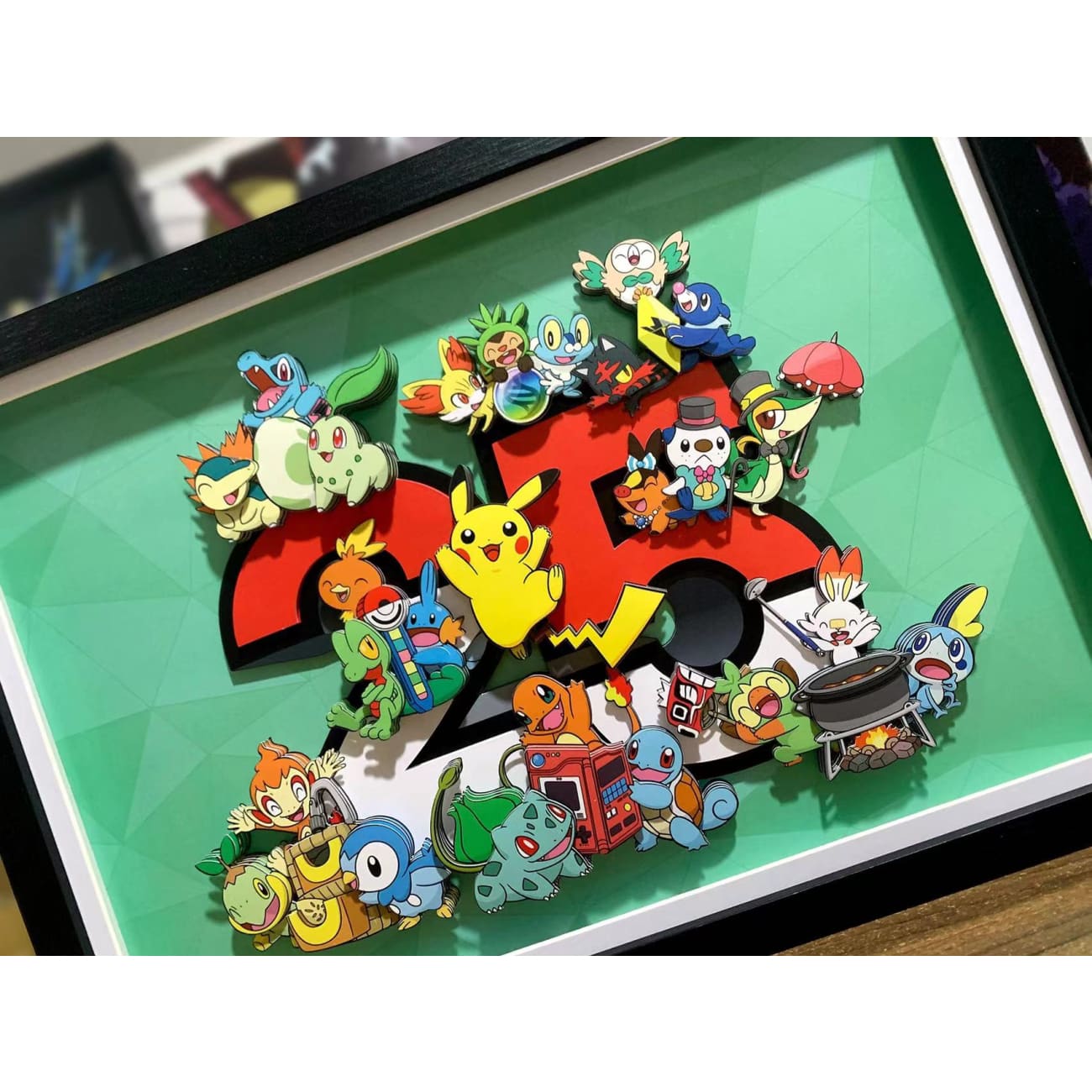 Pokemon 25th Anniversary 3D Photo Frame [Small / Large]