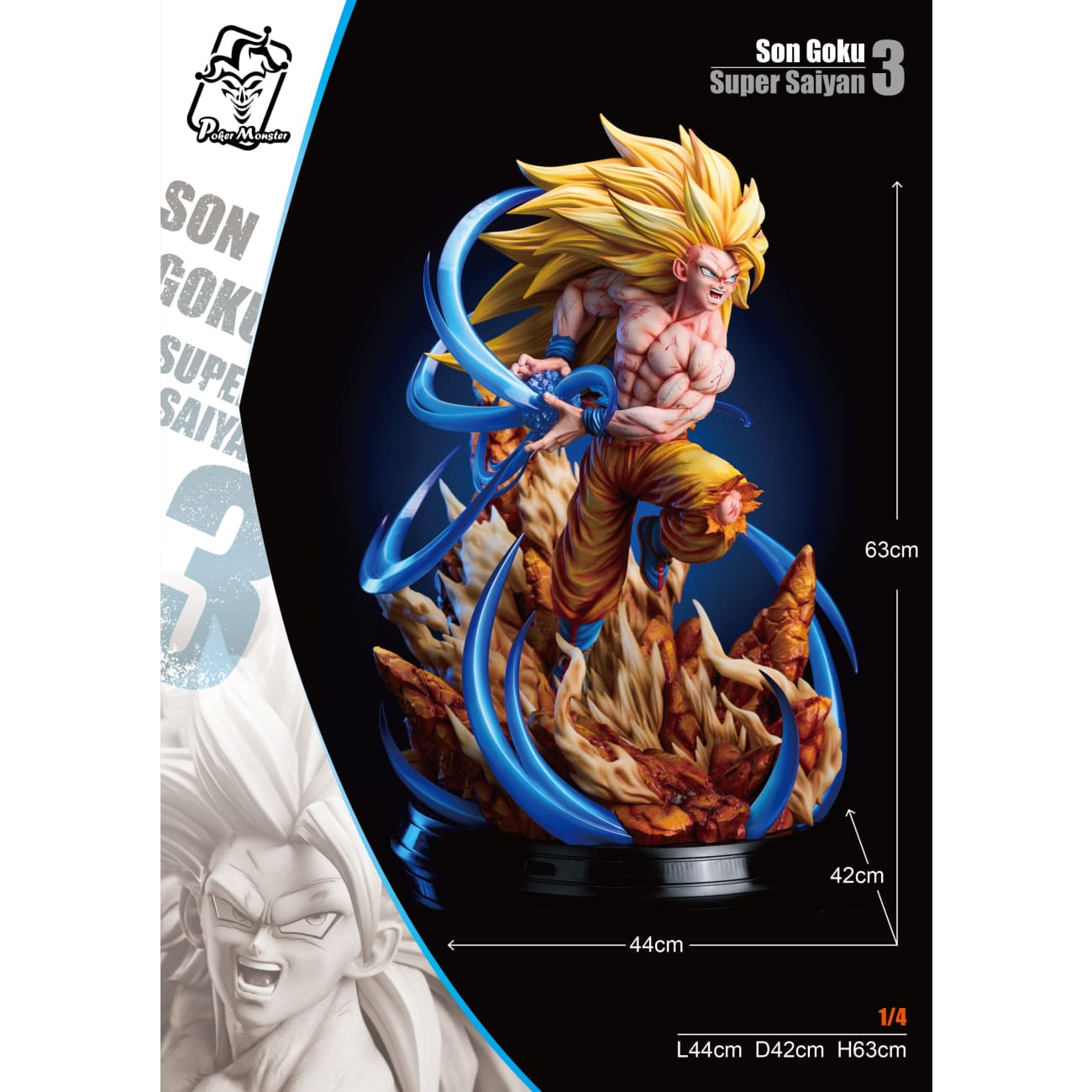 Poker Monster Studio - Super Saiyan 3 Son Goku [2 Variants]