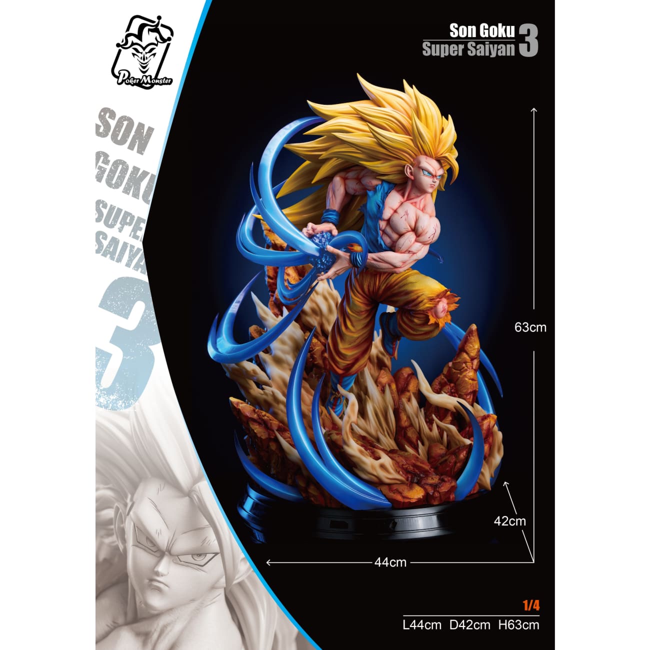 Poker Monster Studio - Super Saiyan 3 Son Goku [2 Variants]