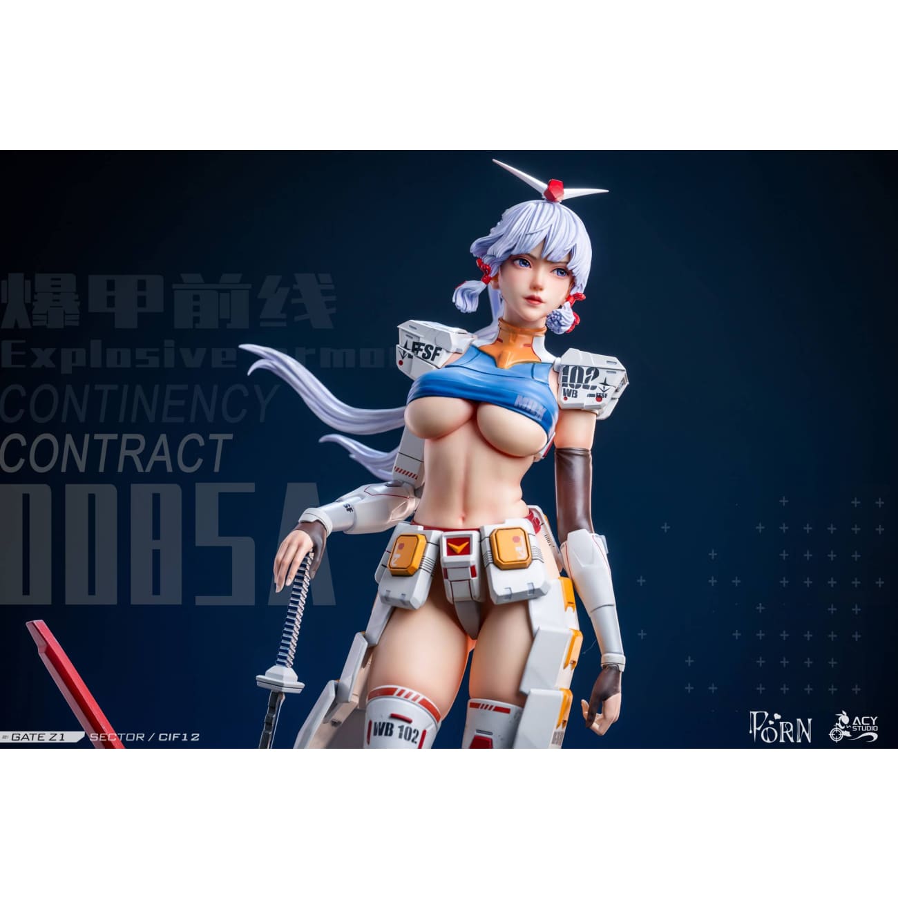 Porn Studio × Acy Studio - Kamisato Ayaka Cosplay Gundam RX