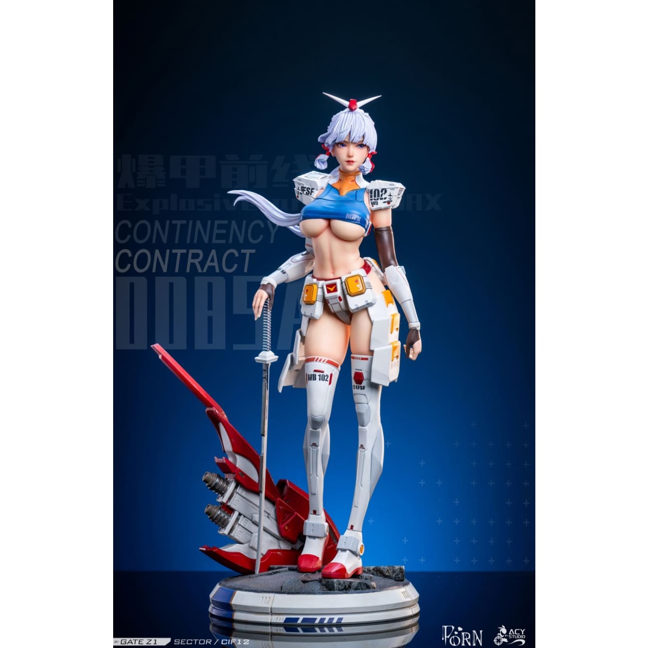 Porn Studio × Acy Studio - Kamisato Ayaka Cosplay Gundam RX