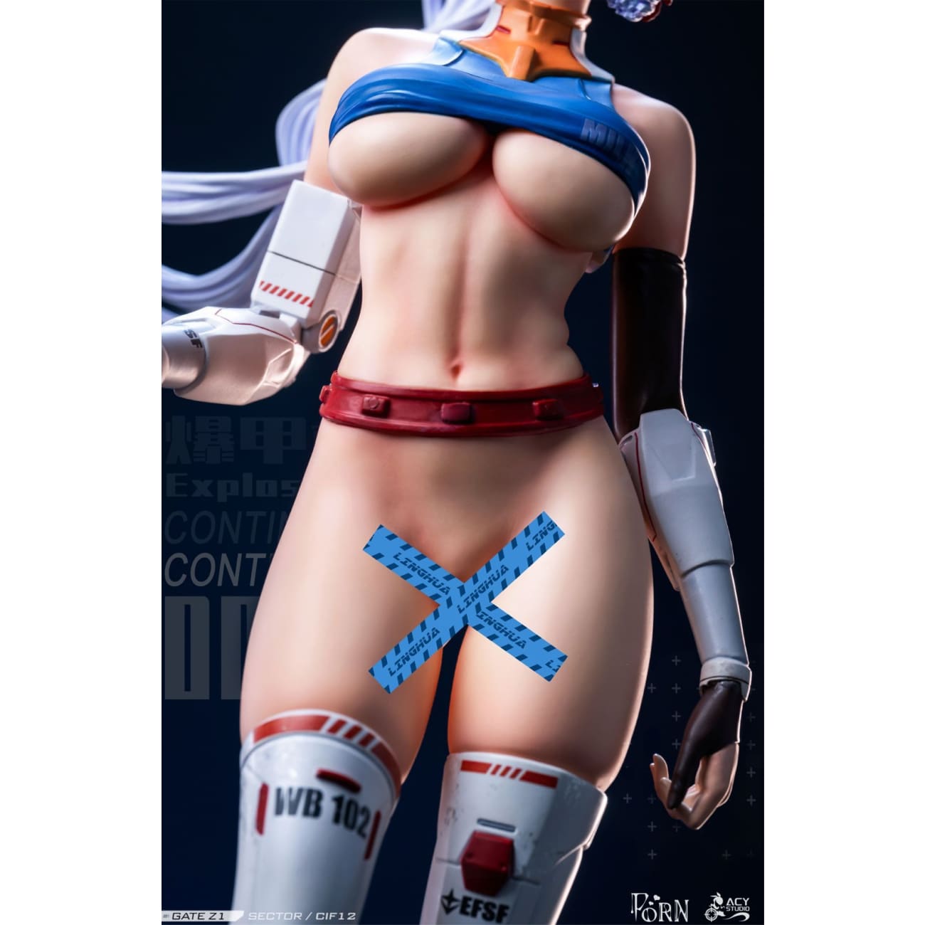 Porn Studio × Acy Studio - Kamisato Ayaka Cosplay Gundam RX