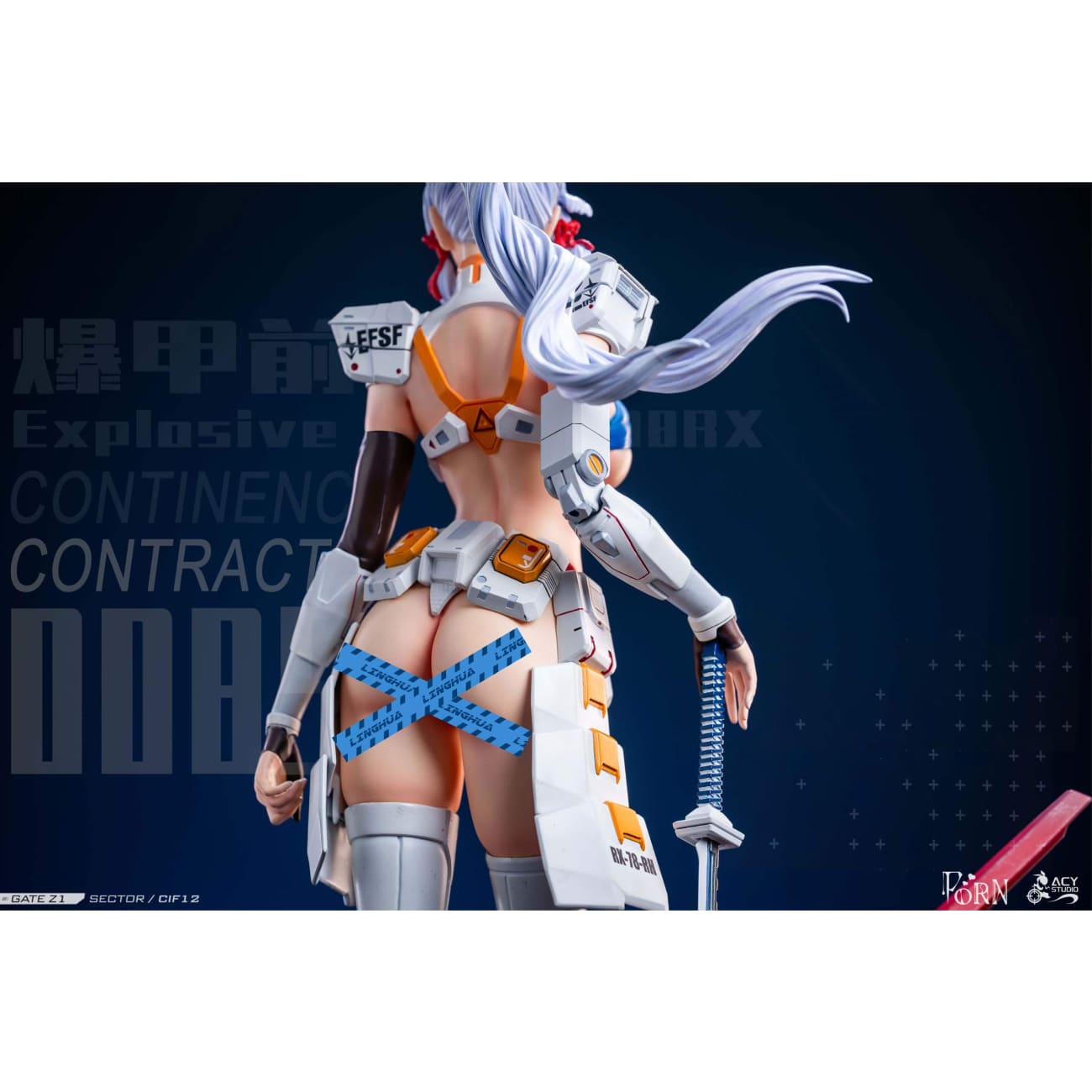 Porn Studio × Acy Studio - Kamisato Ayaka Cosplay Gundam RX