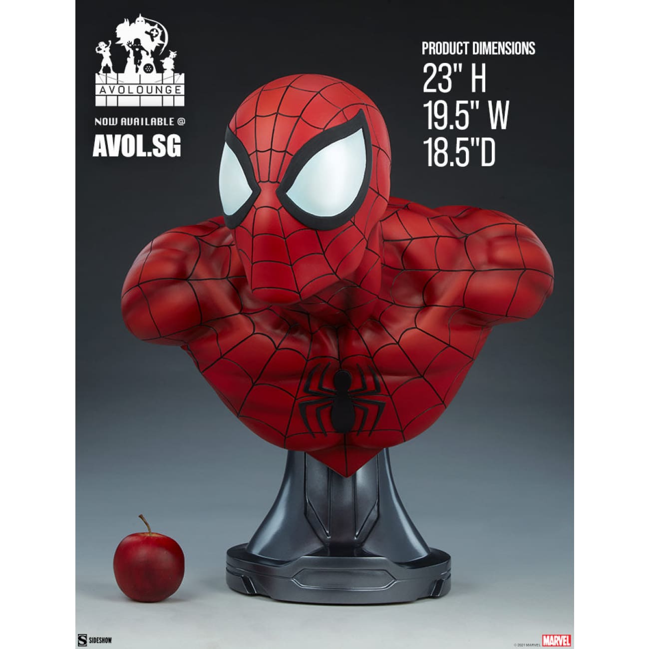  Premium Format™ Figure by Sideshow Collectibles - Spiderman Bust [1/1 scale]