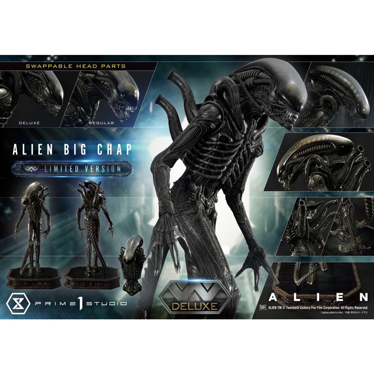 Prime 1 Studio - Alien Big Chap Deluxe Limited Version [WAAL-05DXLM]