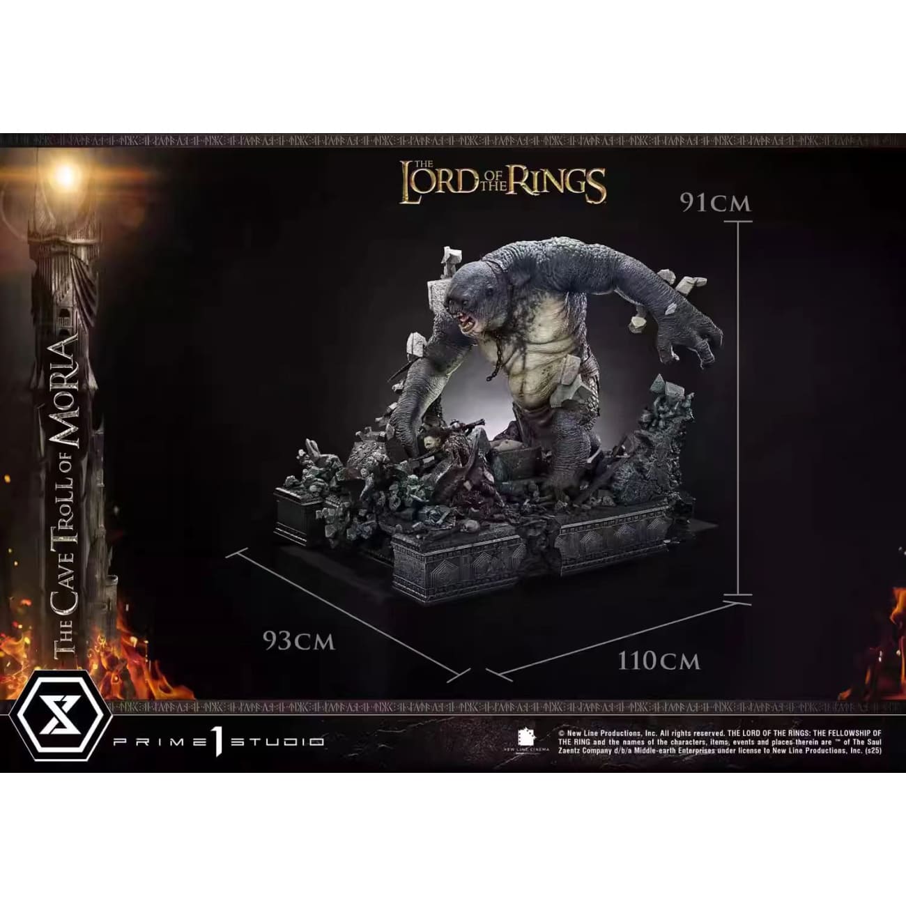 Prime 1 Studio  - Cave Troll of Moria PMLOTR-13/ PMLOTR-13S [Lisenced] [2 Variants]