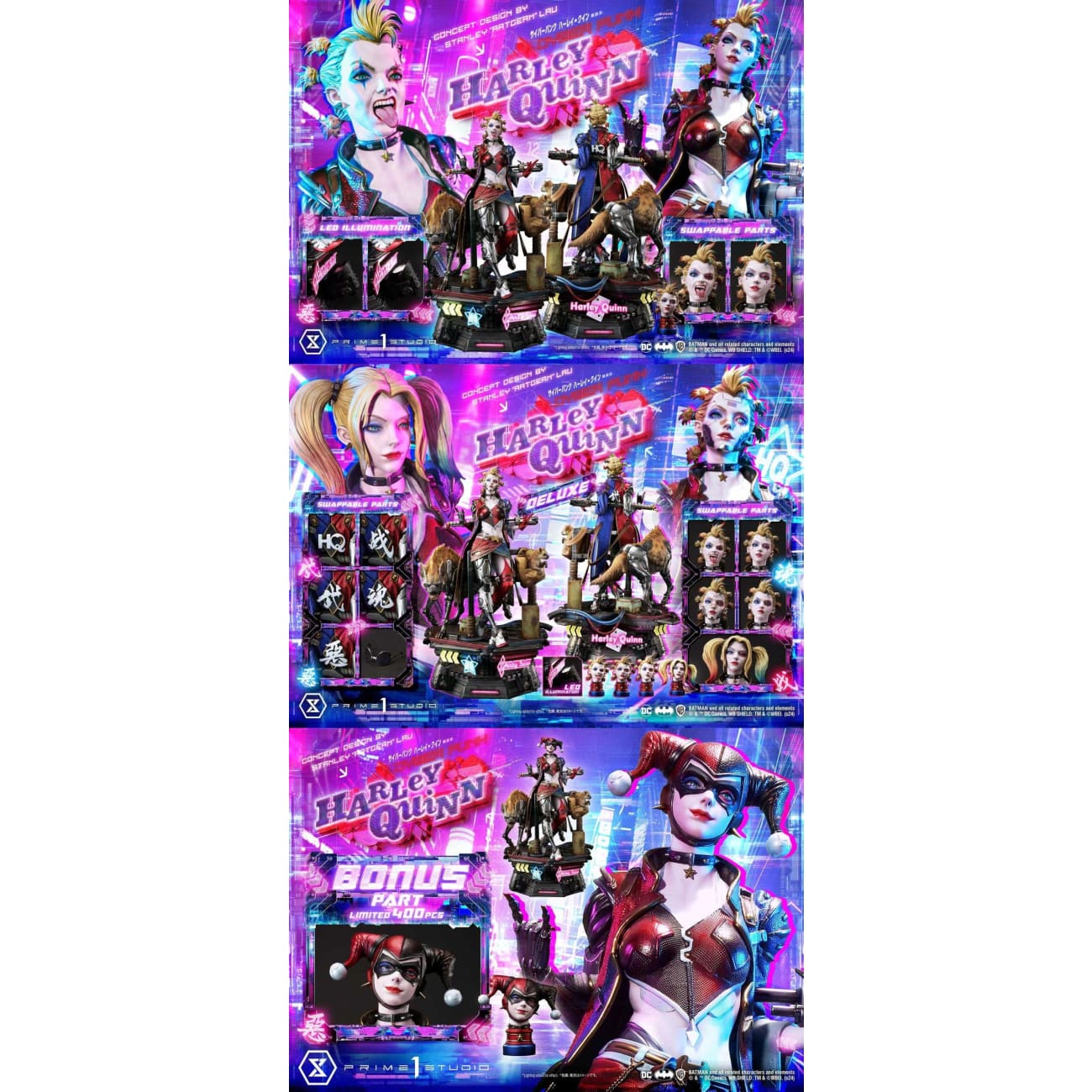 Prime 1 Studio - Cyberpunk Harley Quinn [3 Variants]