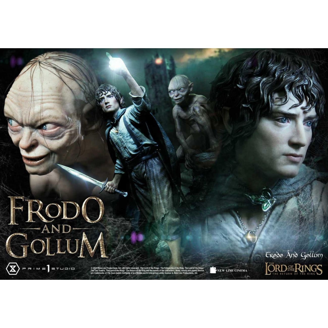 Prime 1 Studio - Frodo and Gollum - Lord of the Rings - Exclusive