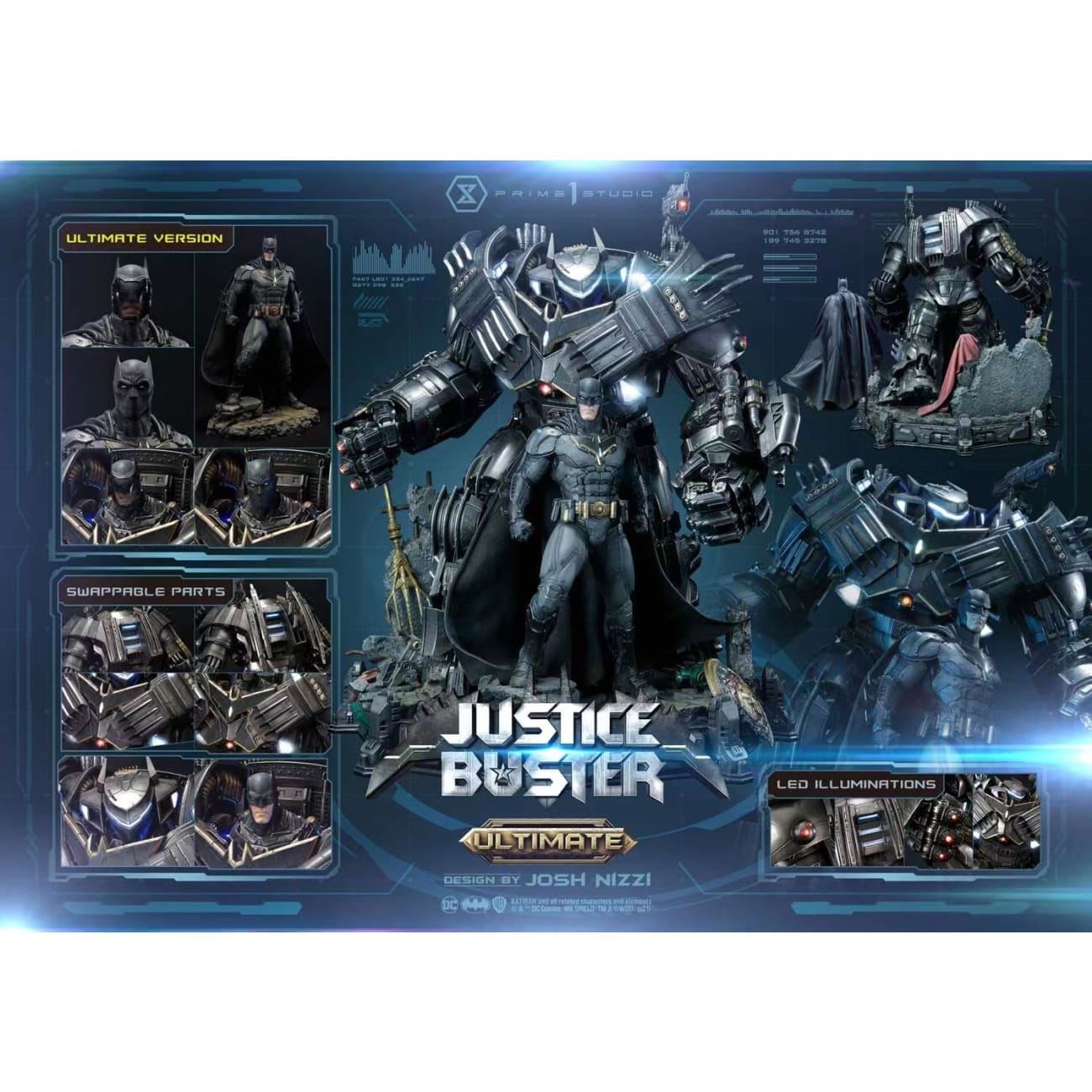 Prime 1 studio - Justice League (Comics) Justice Buster Design By Josh Nizzi Ultimate Version
