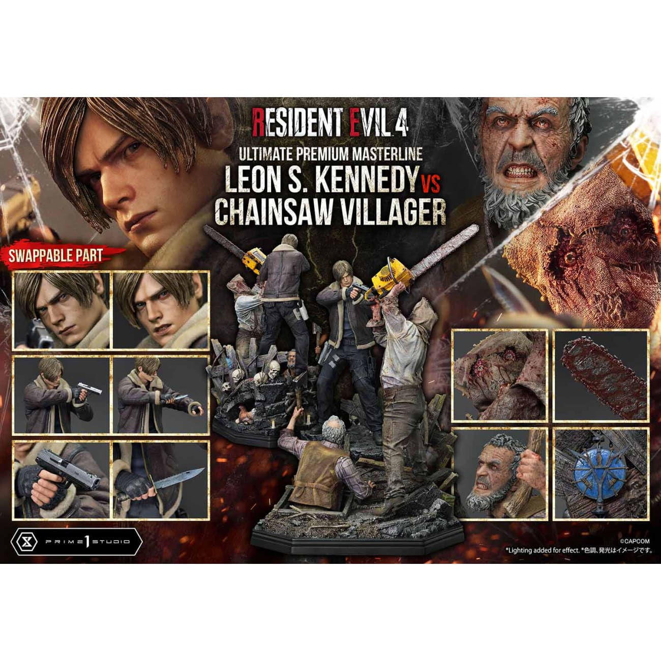 Prime 1 Studio - Leon S. Kennedy VS Chainsaw Villager [2 Variants]
