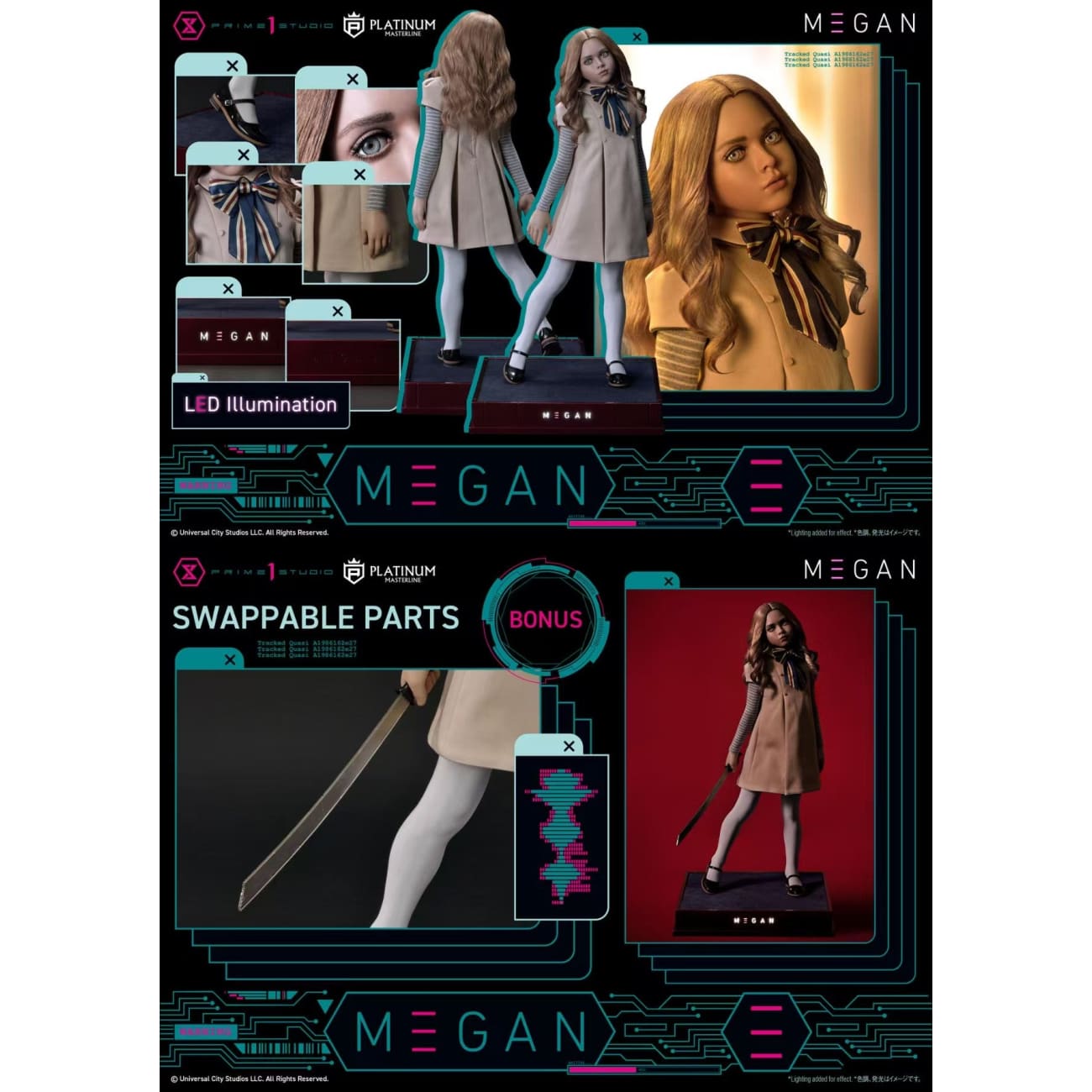 Prime 1 Studio - M3GAN PLMM3G-01 & PLMM3G-01S (Licensed) [2 Variants]