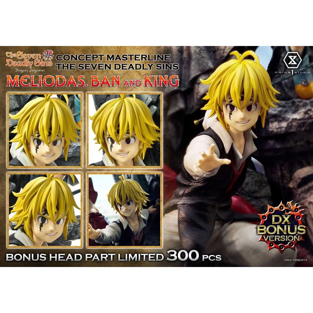 Prime 1 Studio - Meliodas, Ban and King [3 Variants]