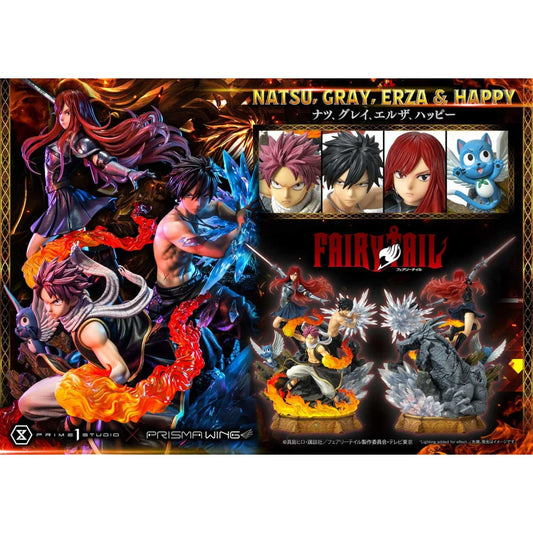 Prime 1 Studio - Natsu, Gray, Erza and Happy [3 Variants]