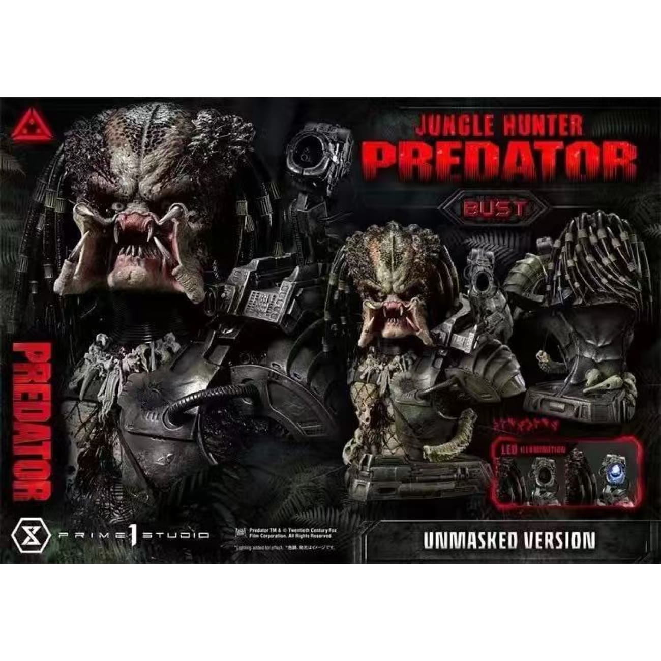 Prime 1 Studio - Predator Bust [4 Variants] - Open Mouth