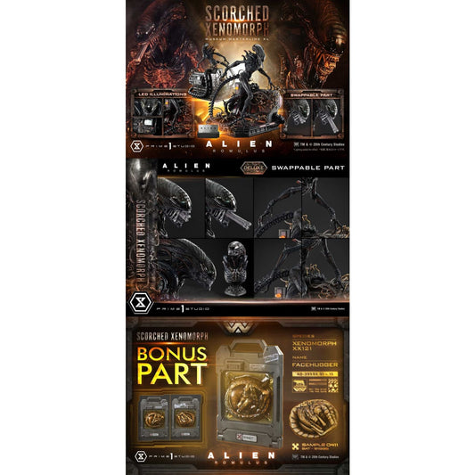Prime 1 Studio - Scorched Xenomorph MMXLAL-02 / MMXLAL-02DX / MMXLAL-02DXS [Licensed]  [3 Variants]