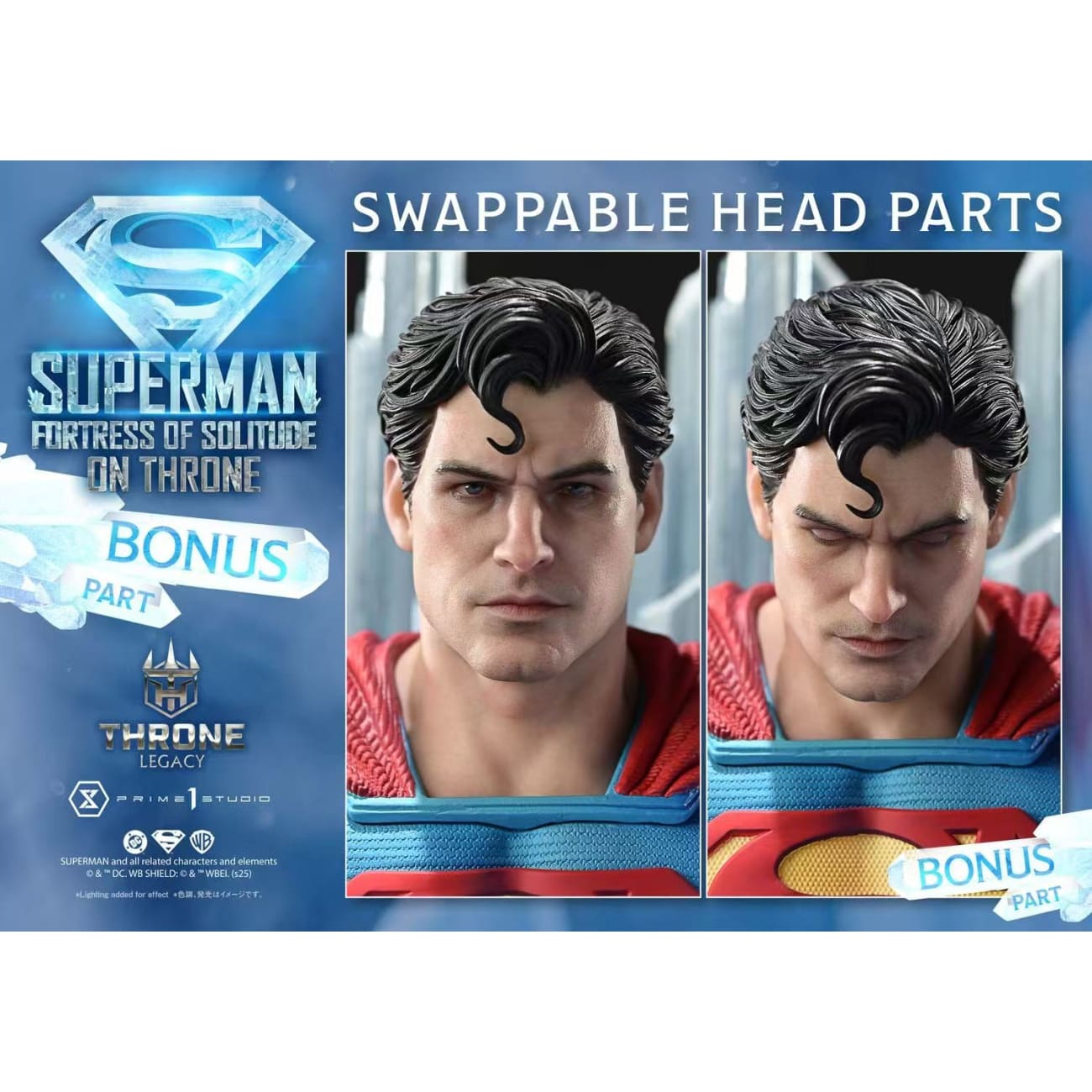 Prime 1 Studio - Superman Fortress of Solitude on Throne TLCDC-08 / TLCDC-08UT / TLCDC-08UTS [3 Variants]