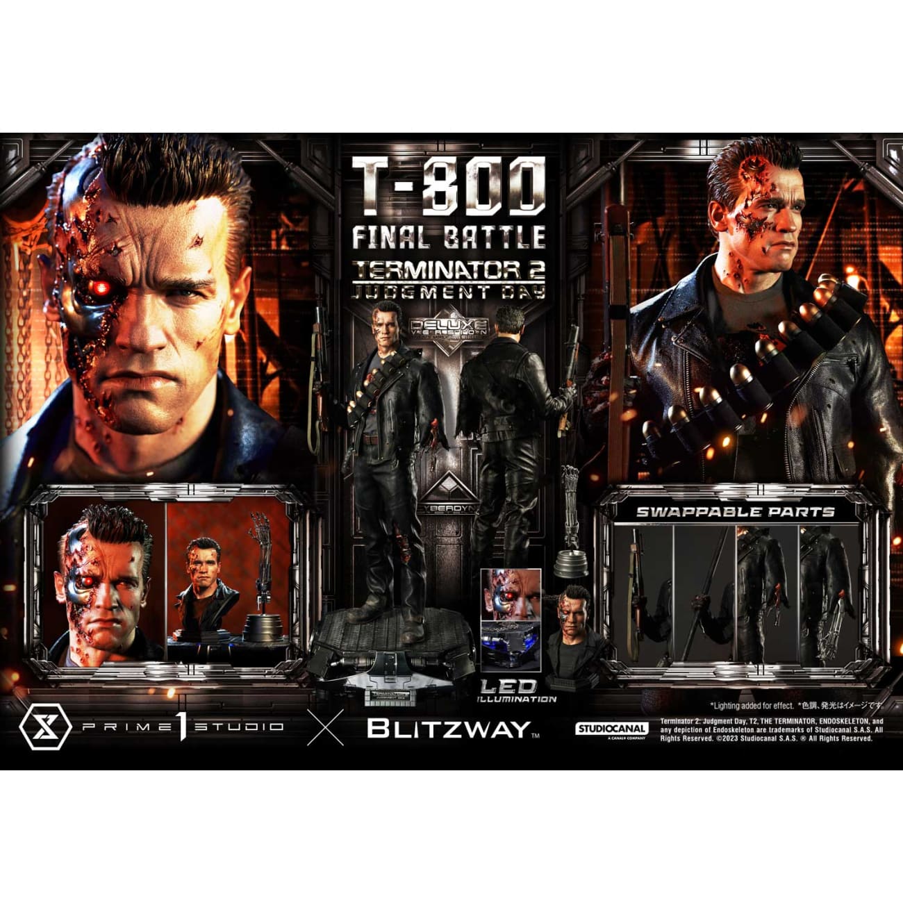 Prime 1 Studio - T-800 Final Battle [3 Variants]
