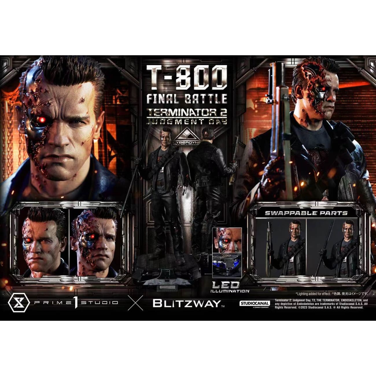Prime 1 Studio - T-800 Final Battle [3 Variants]