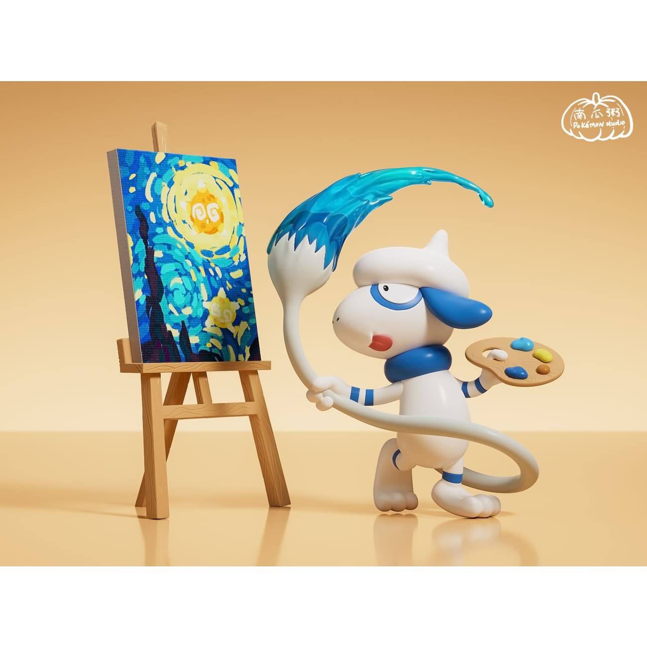 Pumpkin Porridge Studio - Drawing Smeargle [3 Variants]